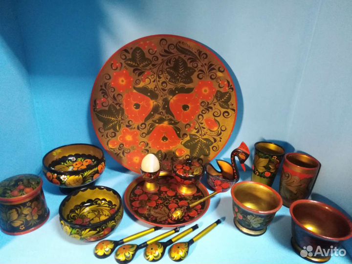 Посуда и игрушки из дерева СССР