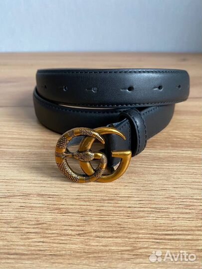 Ремень из натуральной кожи женский gucci