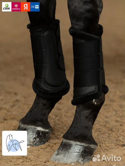 Ногавки Brushing от Equestrian Stockholm - Черный