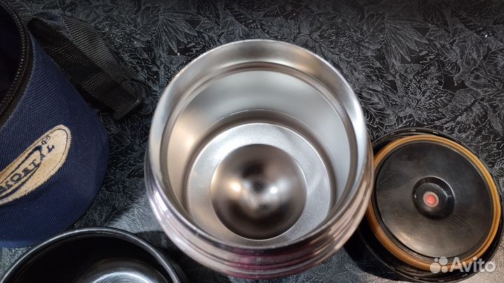 Термос пищевой для еды biostal в чехле