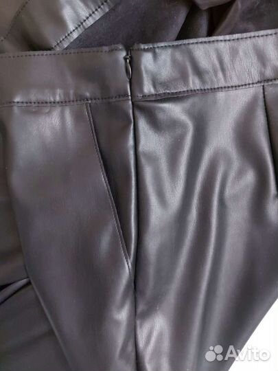 Кожаные брюки женские 50 размер