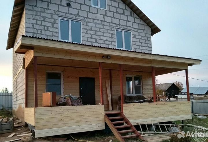 Пристройка веранды терассы строительство