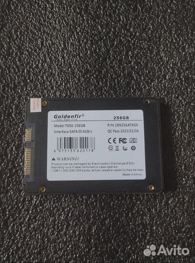 Жесткий диск SSD 256 гб