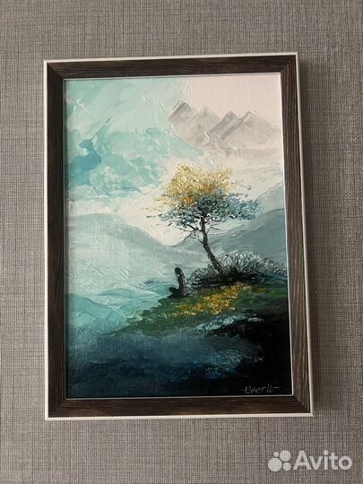 Картина акрилом на холсте