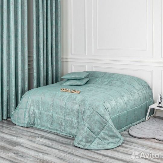 Покрывало Зарина бирюза новое плед на кровать