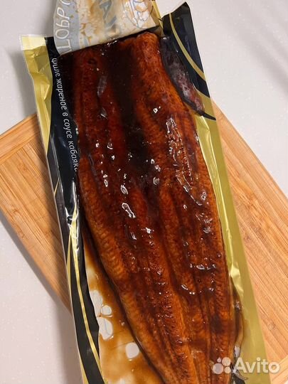 Угорь морской жареный в соусе кабаяки-унаги