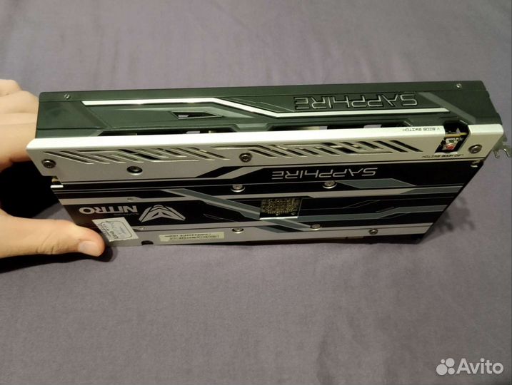 Видеокарта radeon rx 480 8 GB Saphire (нерабочая)