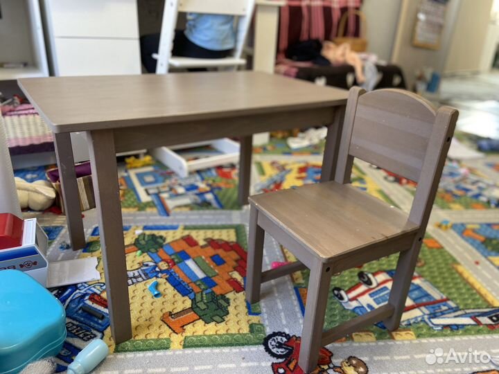 Стол и стул икеа