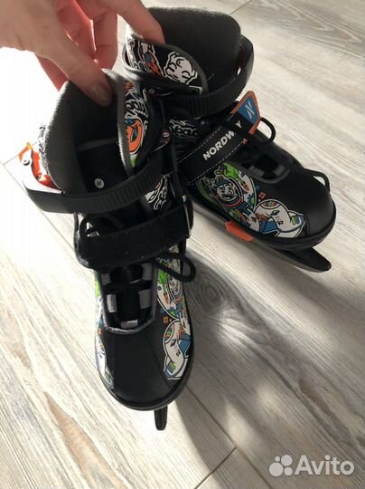 Коньки детские раздвижные