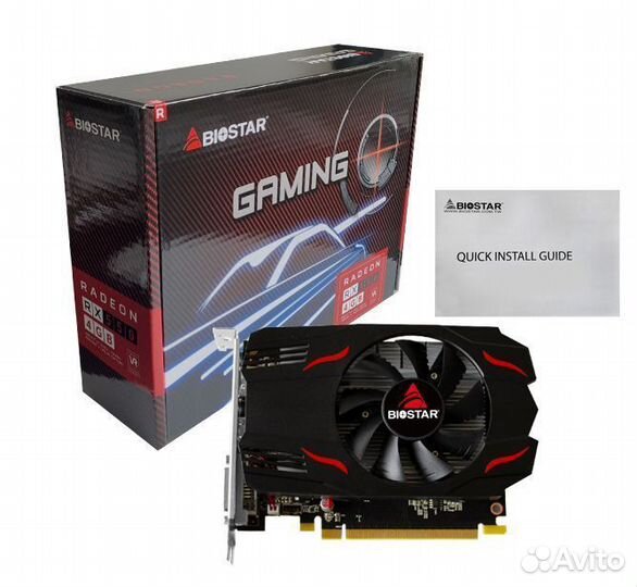 Видеокарта Biostar RX550 4GB