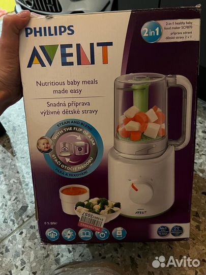 Пароварка блендер philips avent 2 в 1