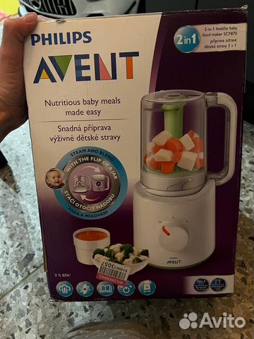Пароварка блендер philips avent 2 в 1