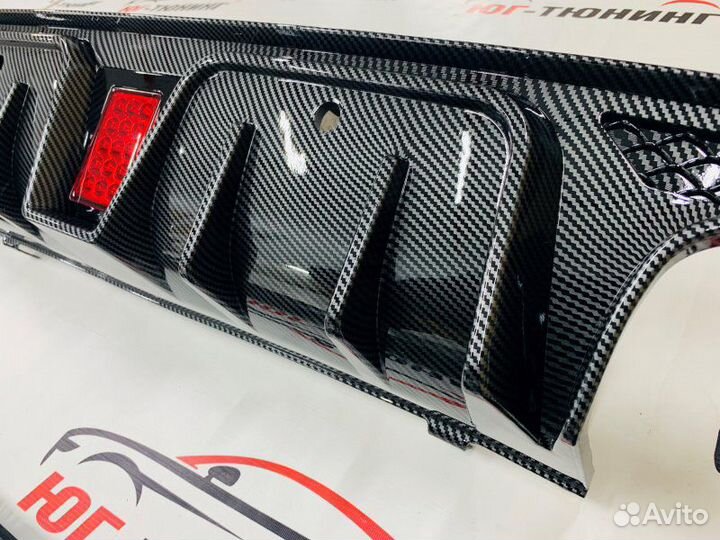 Диффузор Brabus под карбон на Mercedes С w205