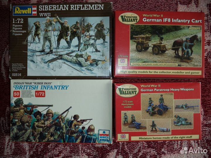 Сборные модели фигурки 1/72