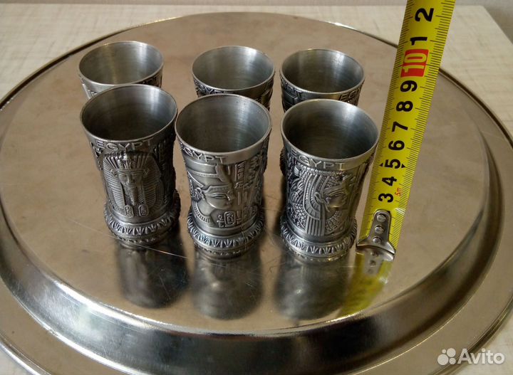 Стопки металл набор 6 шт