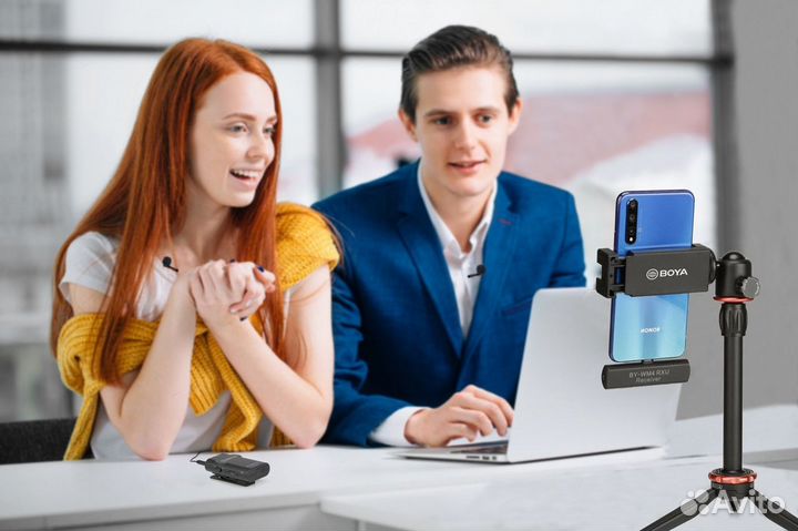 Boya BY-WM4 Pro-К4 Двухканальный беспроводной