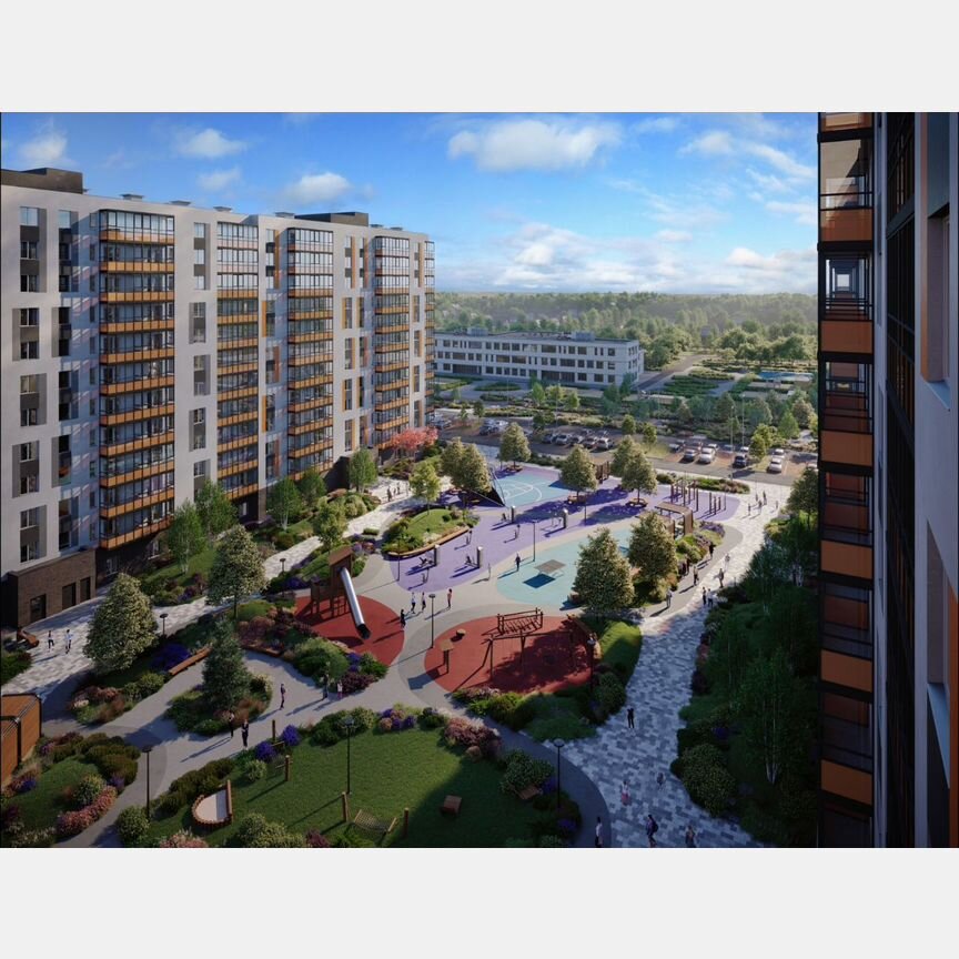 2-к. квартира, 51,6 м², 2/12 эт.
