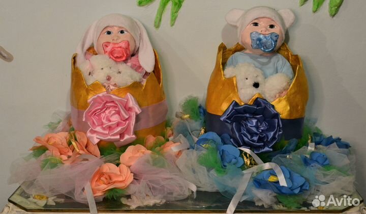 Аист на вписку из роддома и для фото и др