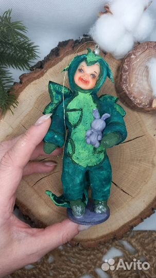 Ёлочная ватная игрушка