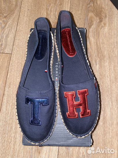 Tommy Hilfiger Monogram Patch Espadrille (Blue)
