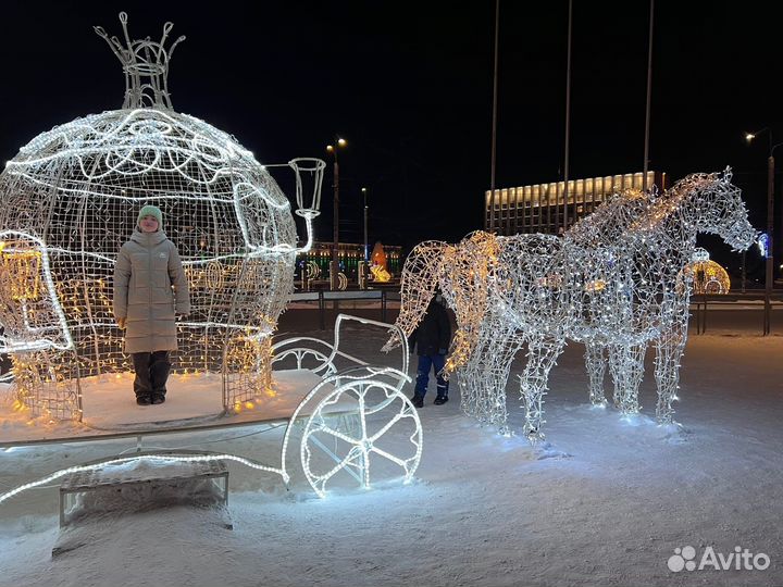 Уличные световые фигуры для оформления города