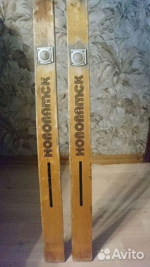 Лыжи туристические, деревянные