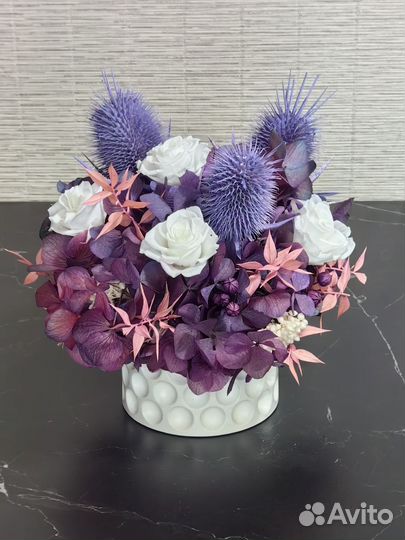 Композиция из стабилизированных цветов