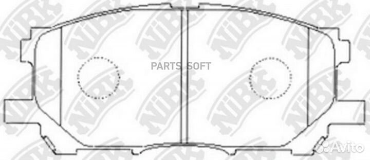 Nibk PN1497 Колодки тормозные дисковые перед
