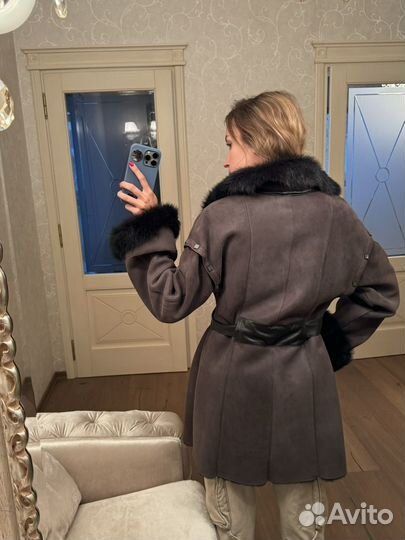 Дубленка 2 в 1 натуральная женская