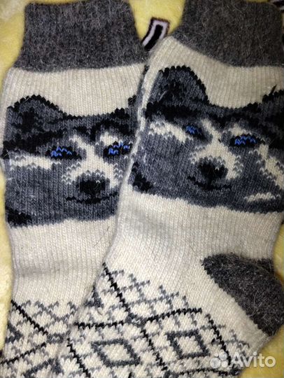 Носки мужские вязаные новые