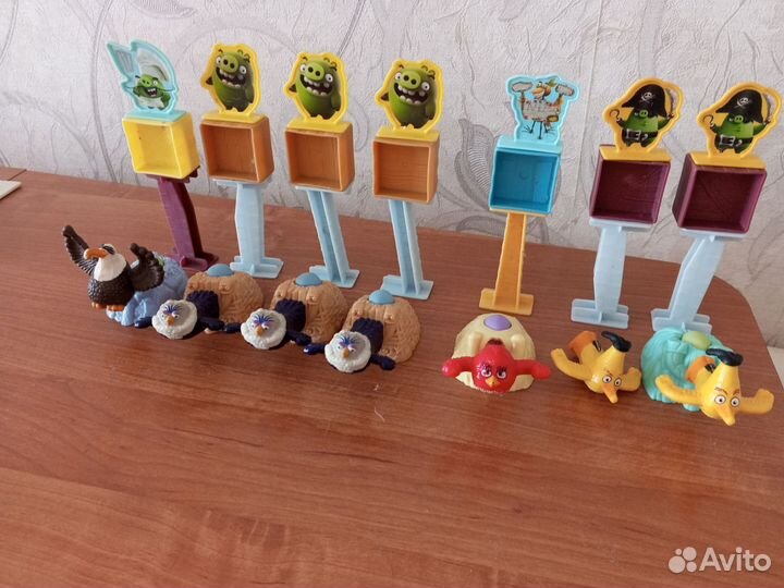 Angry Birds игрушки из Макдональдс