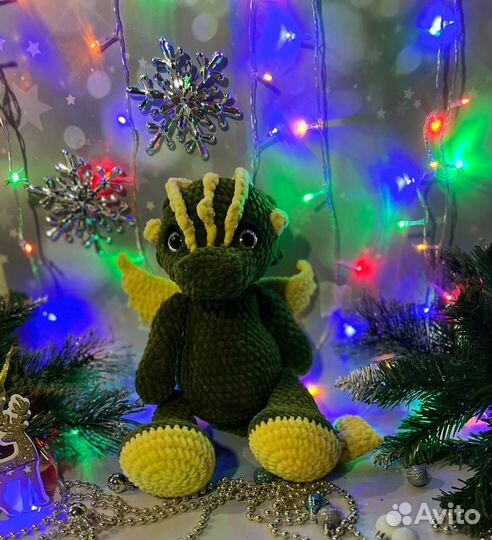 Вязаные игрушки ручной работы дракон