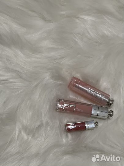 Бокс dior 3в1, dior бальзам, блеск, помада