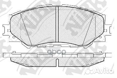 Колодки тормозные дисковые перед toyota COR