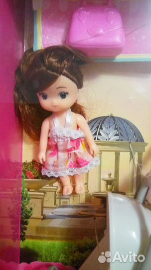 Кукла шарнирная 1/6 с коляской и дочкой