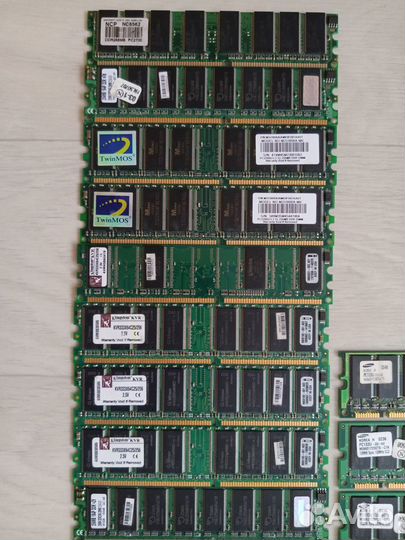 Озу - DDR1 - DDR2 - DDR3 и даже старые sdram PC133