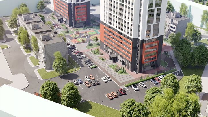 2-к. квартира, 55,6 м², 22/26 эт.