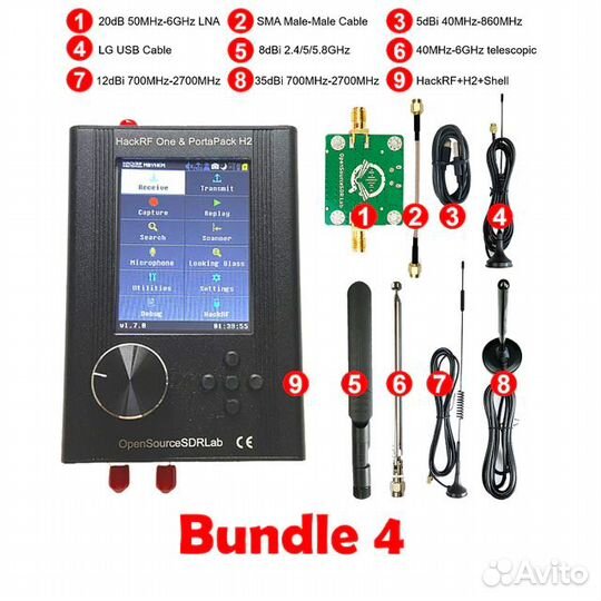 HackRF Portapack H2 One Mayhem 1.7.3