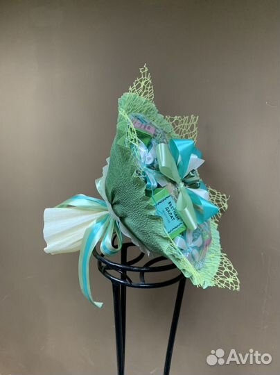 Букет из чая, кофе и шоколада. Подарок учителю