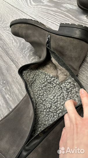 Сапоги зимние замша 39р