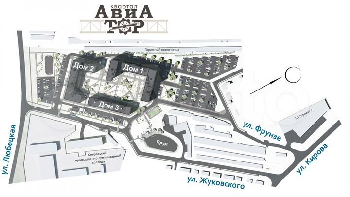 1-к. квартира, 50,9 м², 1/12 эт.