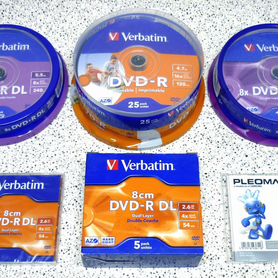 Диски DVD+R DL и mini DVD-R DL Verbatim