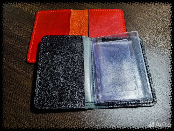 Обложка для автодокументов натуральная кожа