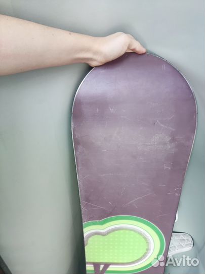 Сноуборд с креплениями и ботинками 120см 35р