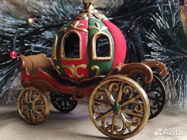 Елочные игрушки Карета