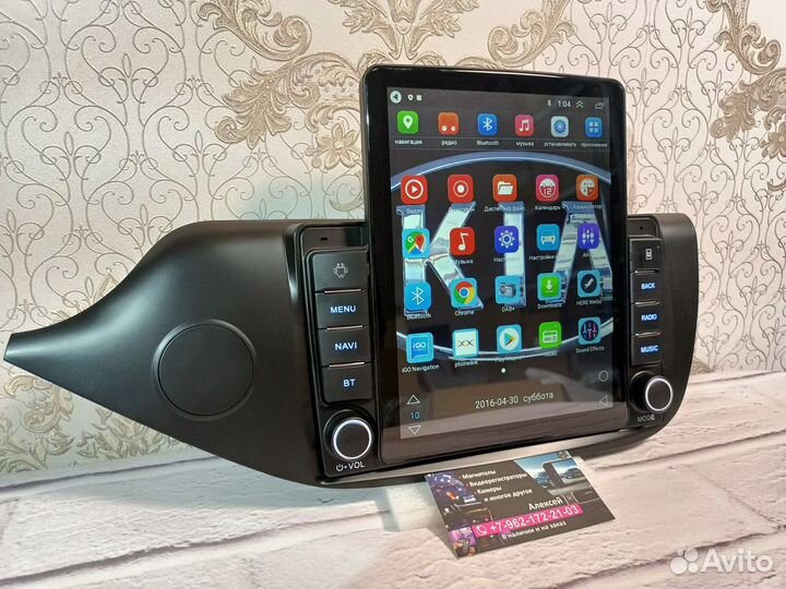 Магнитола Kia Ceed 2 на андроиде новая Tesla