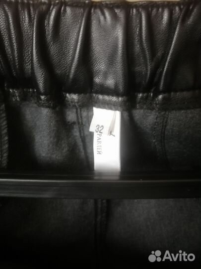 Кожаные брюки женские