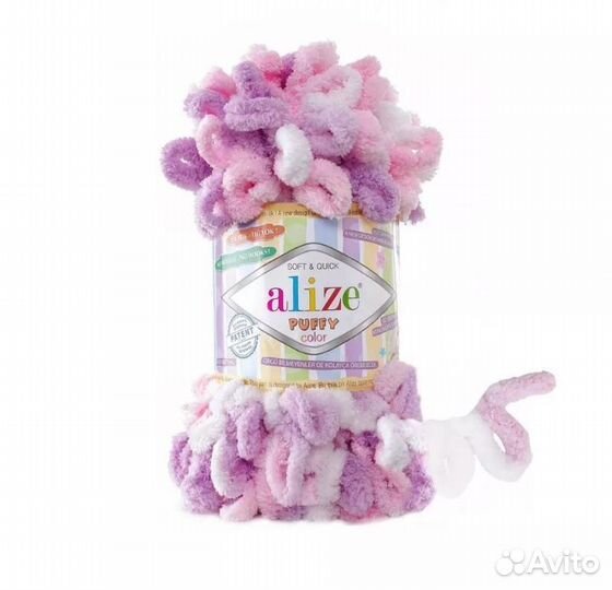 Пряжа alize puffy color