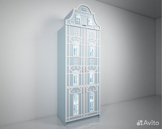 Шкаф домик в детскую голландский. Дом Версаль Ю-20