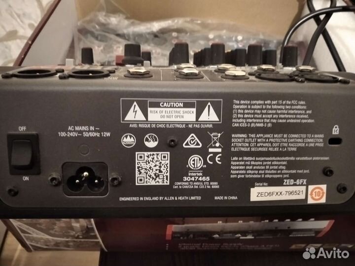 Микшерный пульт Allen & Heath ZED6FX